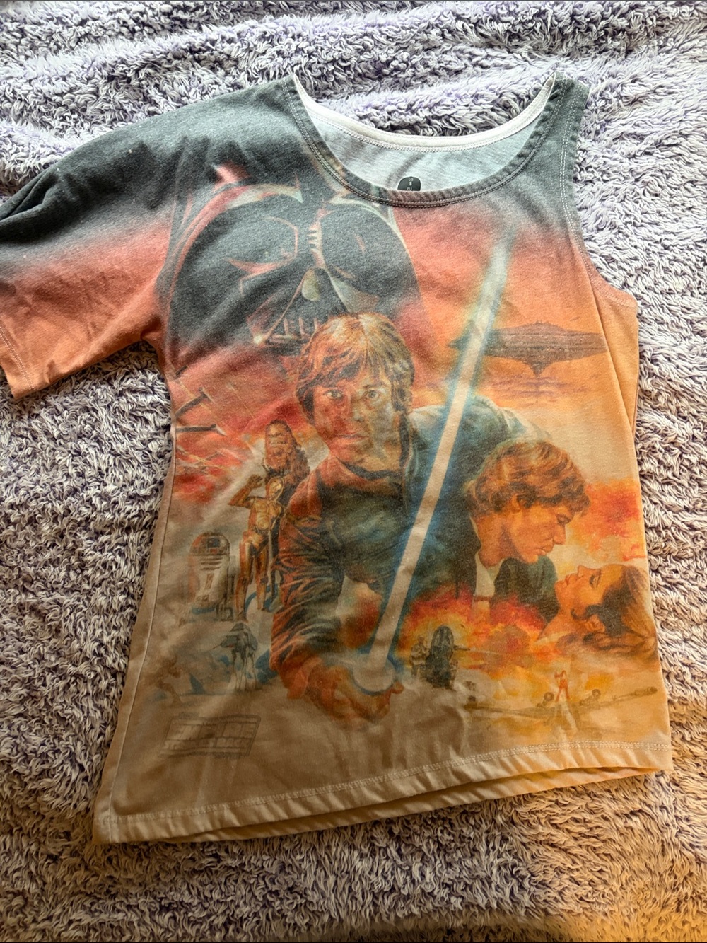 Star Wars One Sleeve Asymmetric Tee- The Empire Strikes Back!
